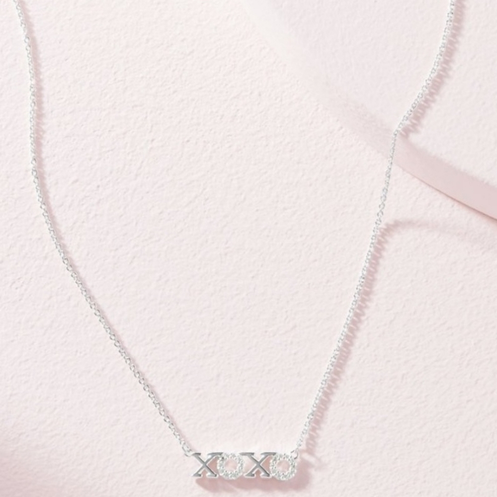 Stella & Dot - Silver XOXO Necklace - Picture 3 of 3